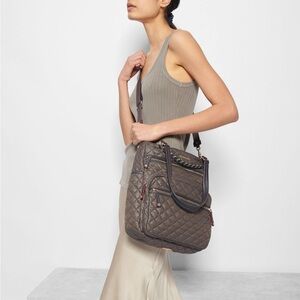 MZ Wallace Crosby Magazine Quilted Tote VGUC Magnet Color